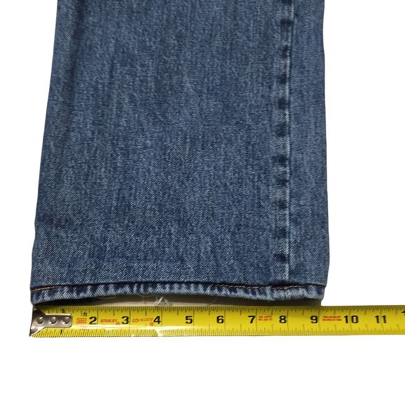 Levis 501 Jeans Mens 42 x 26 Blue Straight Button Fly Medium Wash High Rise - Picture 7 of 16